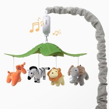 Baby Crib Mobile - Jungle Animal Mobile for Crib Nursery Musical Mobile Gende...