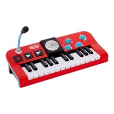 Little Tikes Kids' My Real Jam Keyboard with Microphone and Keyboard Case - Red