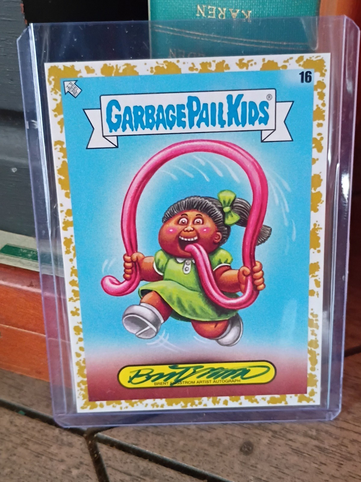 Topps Garbage Pail Kids 2025 Kids At Play Brent Engstrom #16gold Autograph 10/50