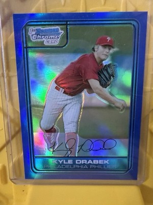2006 Bowman Chrome Kyle Drabek Blue Refractor 1st Bowman #DP46 92/199 Phillies