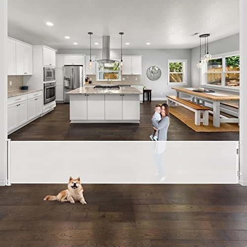 168 Inch Extra Long Baby Gates Large Openings Retractable Baby Gate - WHITE
Opens in a new window or