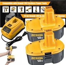 2Pack 18V XRP Battery OR Charger for DEWALT DC9096-2 DW9095 DW9096 DC9098 DC9099