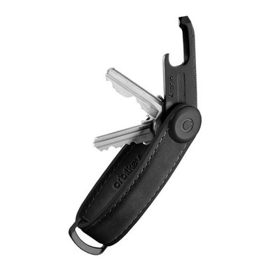 Orbitkey Crazy Horse ALL BLACK Limited Edition + Multitool V2 Slim Key Organizer