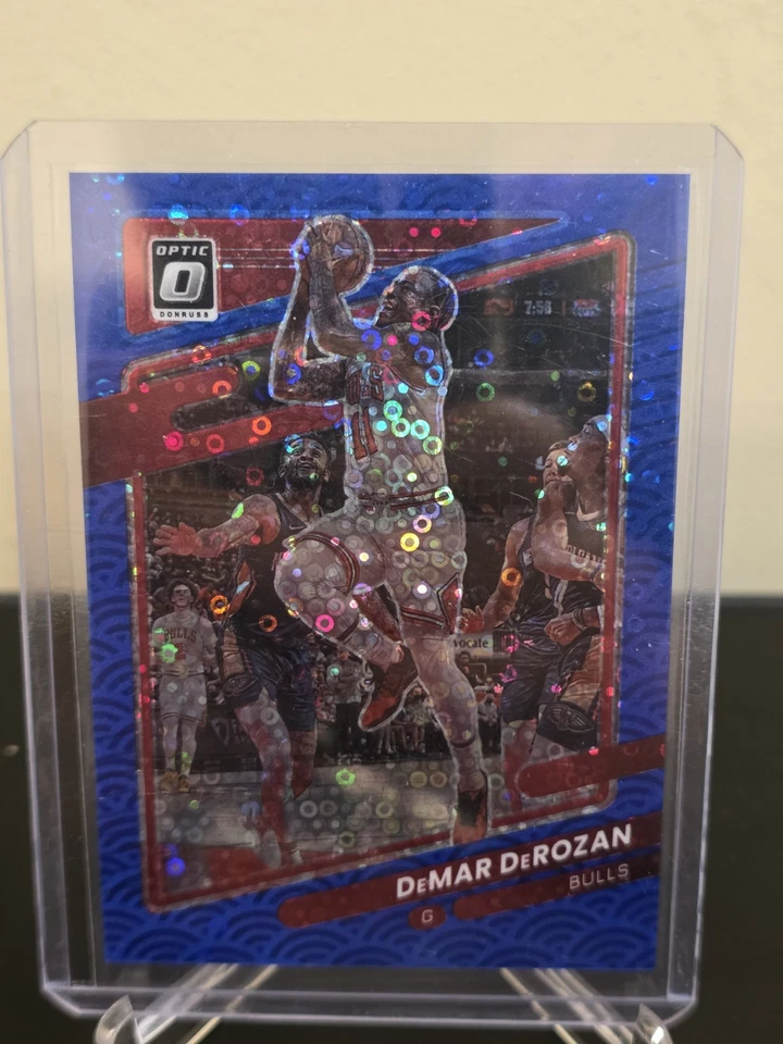 2021-22 Donruss Optic - DeMar DeRozan #28 Fast Break Blue 49/50  - Image 4 of 4