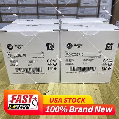 new Allen-Bradley 100-C23EJ10 Contactor, 24v DC Coil Free Shipping