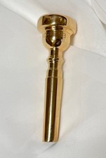 BACH 1B 90s large letter Trumpet mthp 27 throat GOLD PLATE