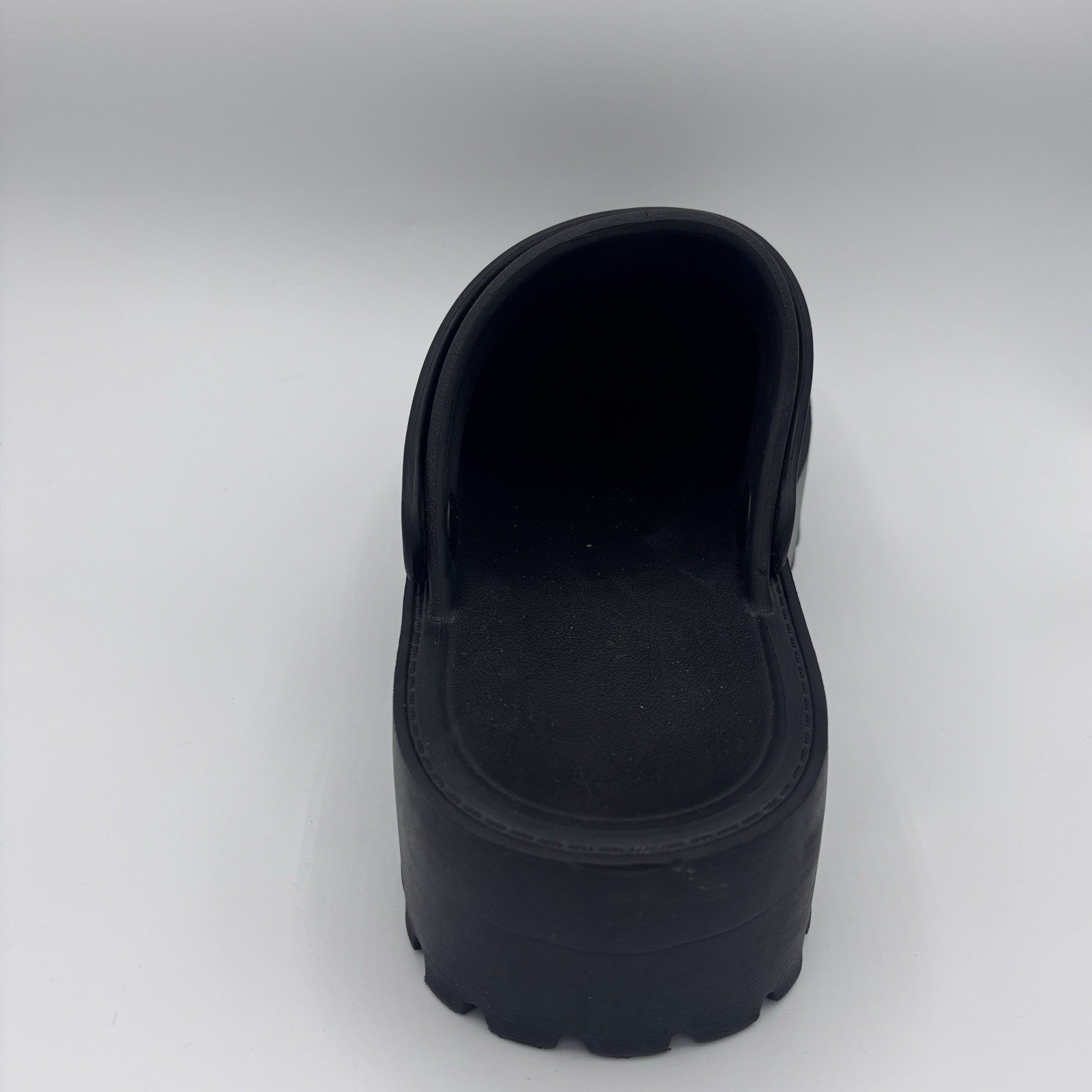 Black Rubber Platform Clogs - image 4