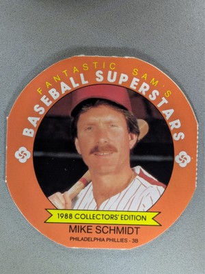 1988 Fantastic Sam's Baseball Superstars Disc - Mike Schmidt #19 Phillies