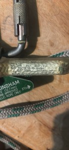 Buckingham Buck-A-Juster 8-7 Adjustable Rope Lanyard w/ Locking Carabiners 1/2"