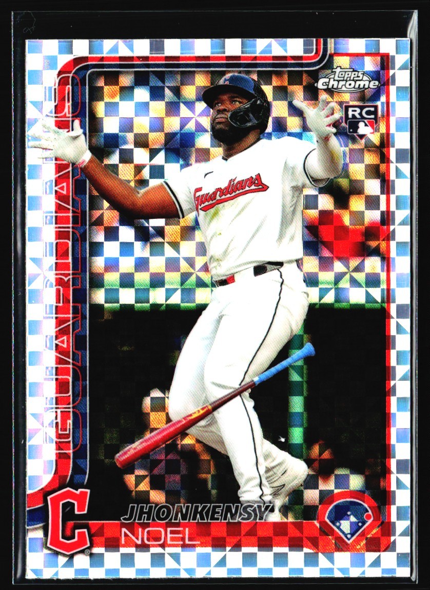 2025 Topps Chrome X Fractor Jhonkensy Noel Rookie Cleveland Guardians #291