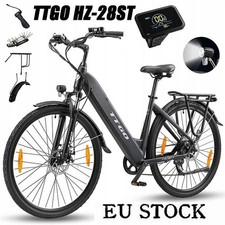 TTGO HZ-28ST 28 Zoll Elektrofahrrad 250W 20AH 100KM City E-bike Pedelec Schwarz