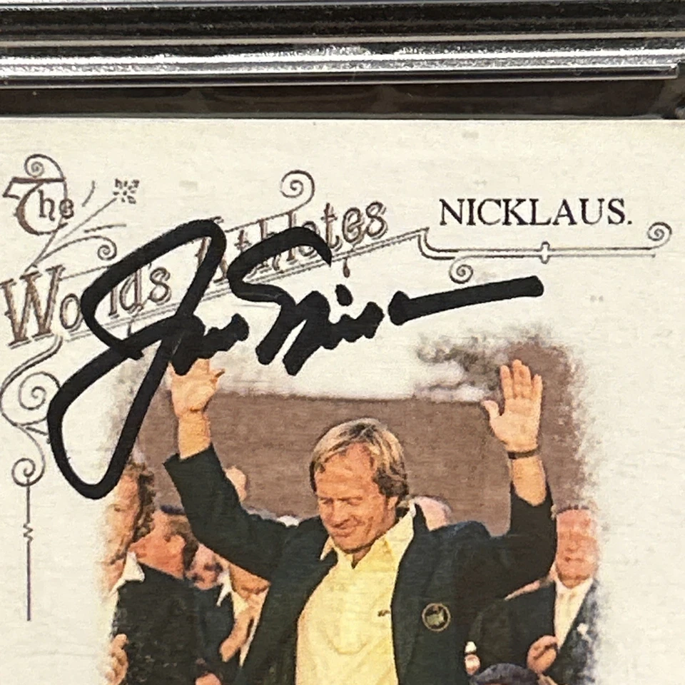 2014 Topps Allen & Ginter’s Worlds Athletes Jack Nicklaus Signed PSA Autograph - Image 3 of 4