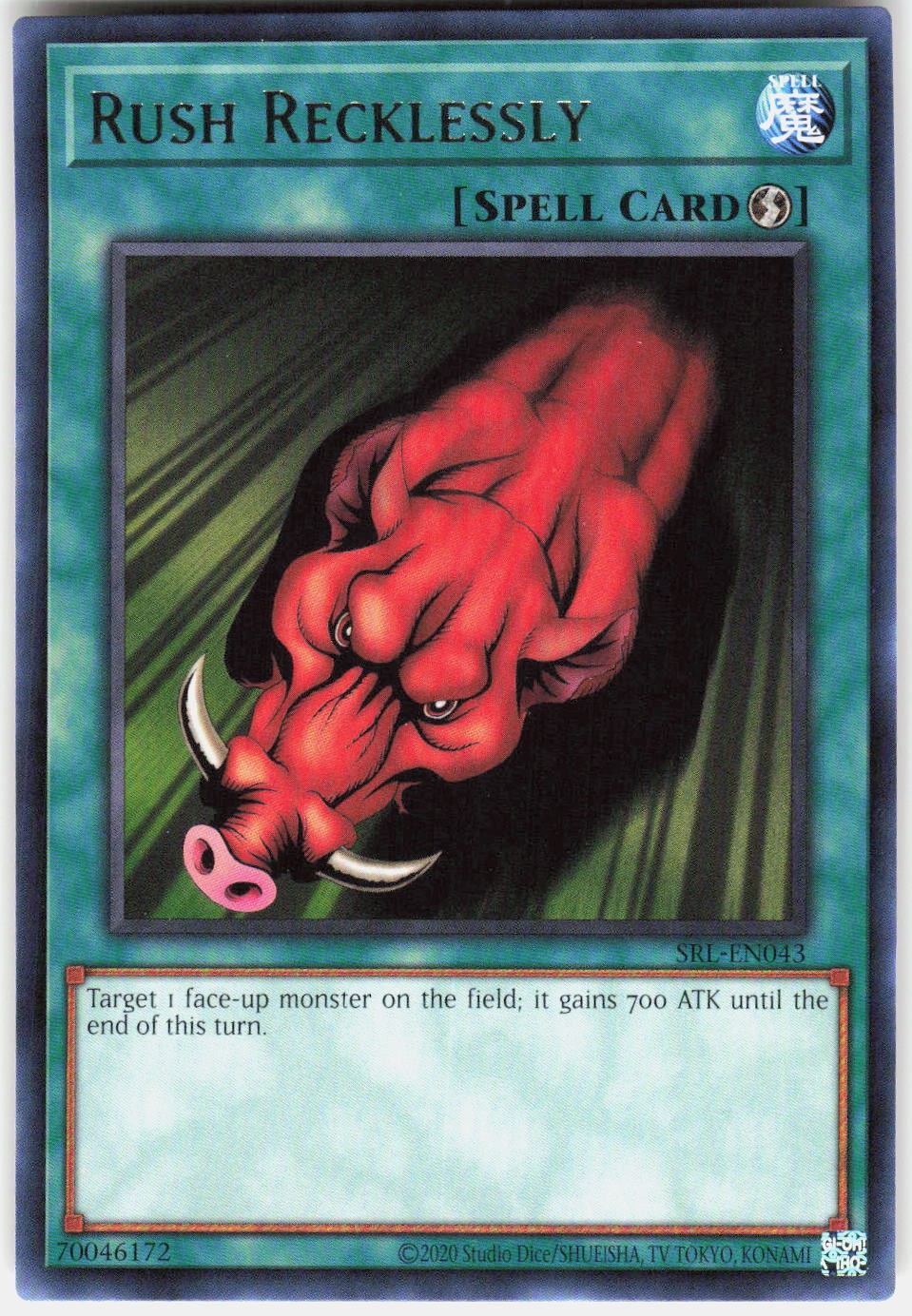 Rush Recklessly SRL-EN043 Spell Ruler 25th Anniversary ED Yu-Gi-Oh Unlimited NM