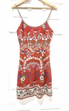 Alice + Olivia dress Ira Floral Dress in Wildflower Bright Poppy Sz 4 (S)