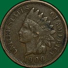 1906 Indian Head Cent Choice Very Fine VF+ Coin #34729