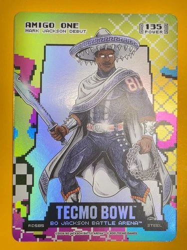 2026 Battle Arena Tecmo Bowl Amigo One Rad Steel SP Mark Jackson #RD585