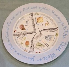 Royal Stafford The Diet Plate Weight Loss Portion Control Ceramic Dinner Plate