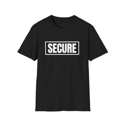 Secure White Design Unisex T-Shirt 