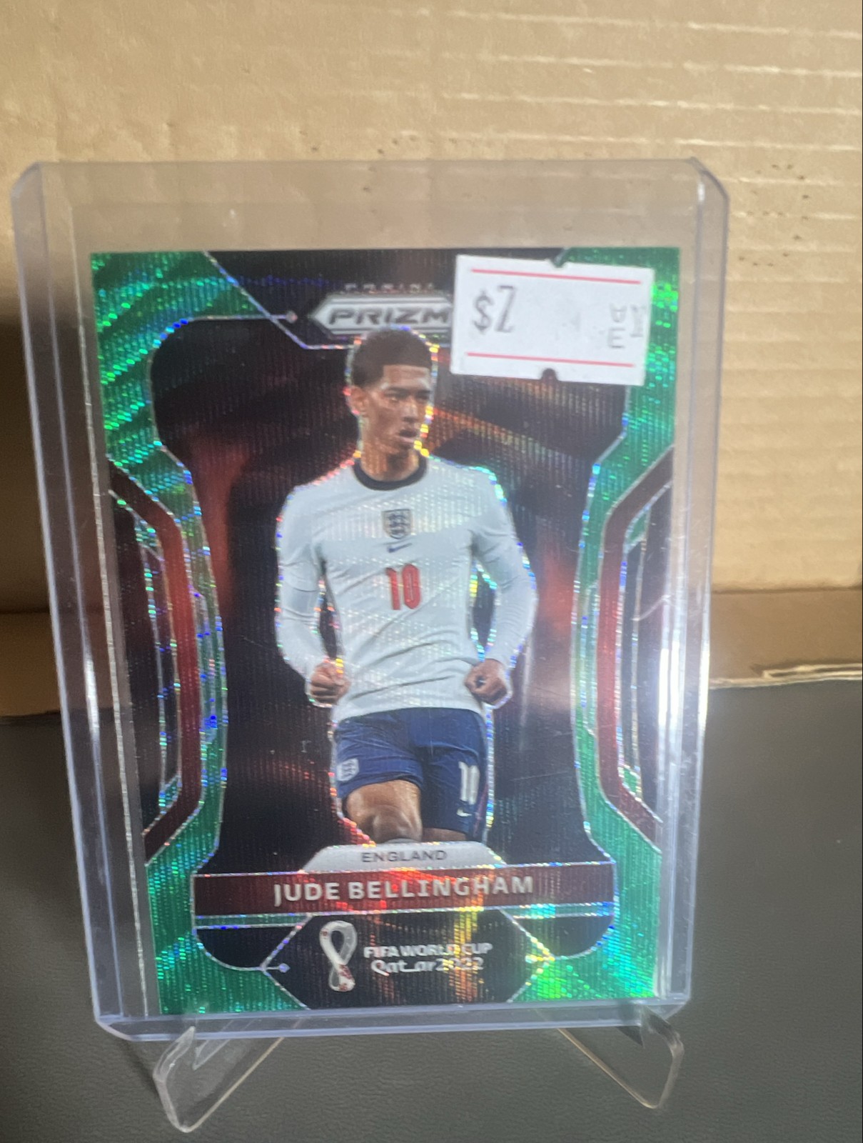 2022 Panini Prizm World Cup Qatar - Jude Bellingham #90 Green Wave Prizm