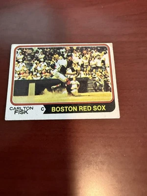 1974 Topps #105 Carlton Fisk HOF. VG/EX - Image 1 of 2
