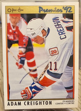 1991-92 O-Pee-Chee Premier Adam Creighton #171 New York Islanders