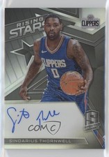 2017 Panini Spectra Rising Stars Signatures 152/199 Sindarius Thornwell Auto 1u0