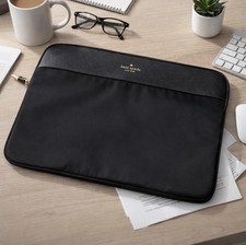 Kate Spade Black Universal Laptop Sleeve  16  Slim Padded Case