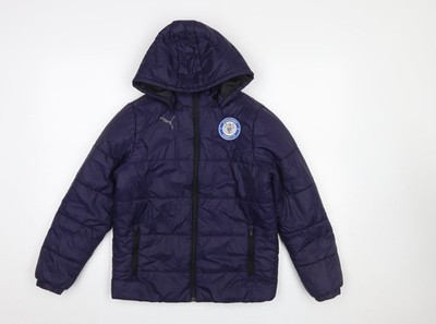 Blaue gefütterte Jacke Jungen UK-Größe 11-12 Jahre Puma