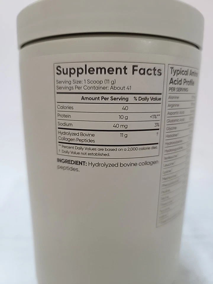 Polvo de péptidos de colágeno Sports Research sin sabor cabello piel uñas BB7/28 Foto 2 de 4