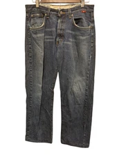 Four Star Denim  Wide Leg Skater Mens Jeans 34 Street Wear Skateboard Button Fly