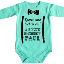 Witziger Kult Bio Baby Body Bodie Babybody Strampler - MIT oder OHNE Name