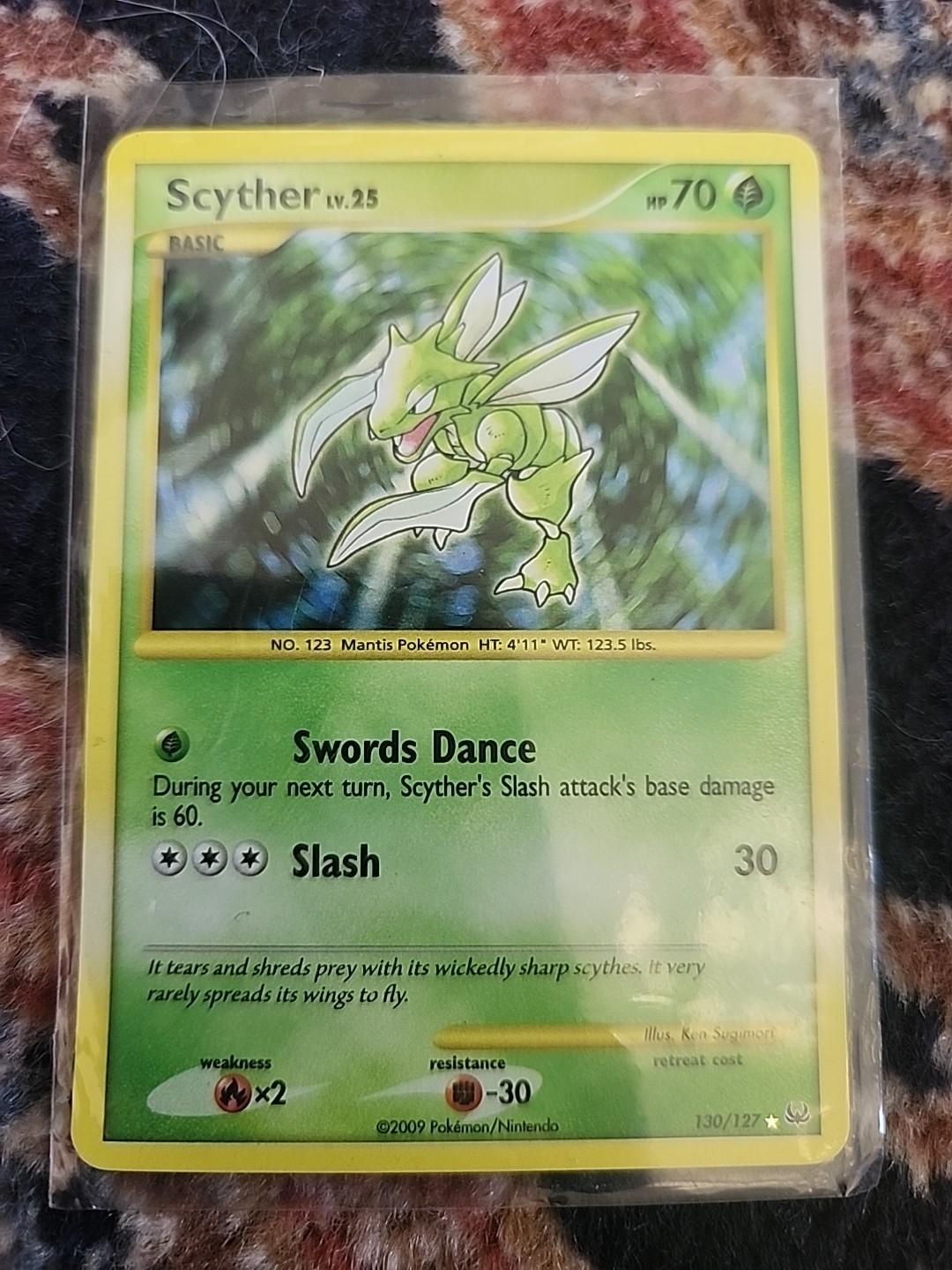 Scyther 130/127 Platinum Holo Secret Rare Mint