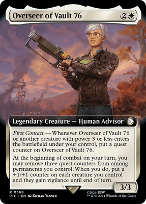 Overseer of Vault 76 (Extended Art) [Fallout] Foil Near Mint