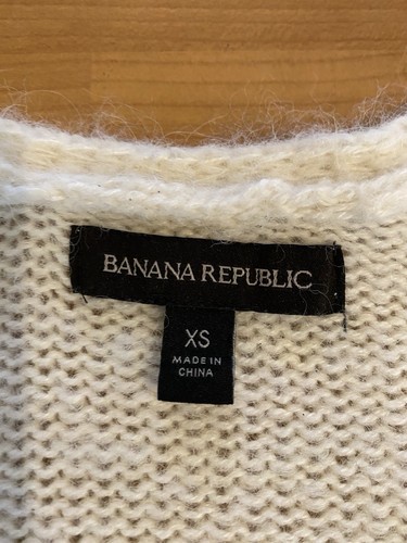 Banana Republic Open Front Cardigan XS Alpaca Blend Sweater Super Soft Sweater - Picture 12 of 15