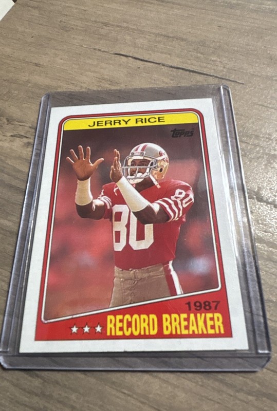 1988 Topps - 1987 Record Breakers Jerry Rice #6