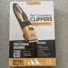 PetKing Premium Dog Grooming Clippers for Pets - Black/Gold