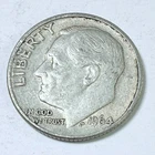 1964 D Roosevelt Dime 90% Silver 10C Circulated Coin #6027