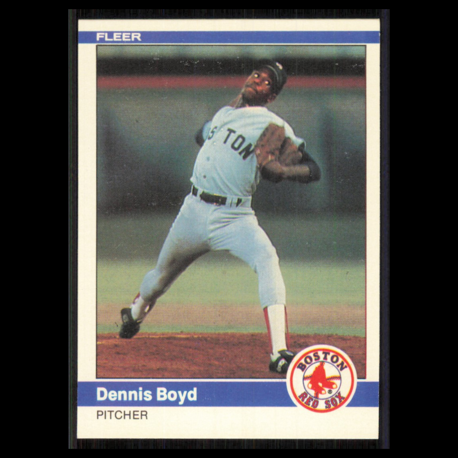 Dennis Boyd Rookie #393 1984 Fleer Boston Red Sox Baseball Card MLB NM