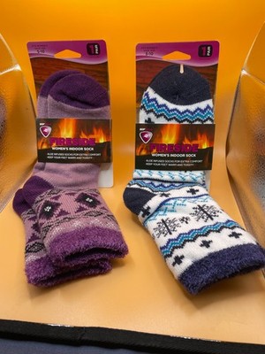 NWT 2 pair SofSole Fireside Women Indoor Aloe Infused Socks Size 5-10