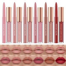 BestLand Lipstick Set 12Pc Matte Liquid Lipstick w/ Lip Liner Waterproof Long