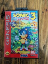 Sonic the Hedgehog 3 (Sega Genesis, 1994) Game & Case No Manual