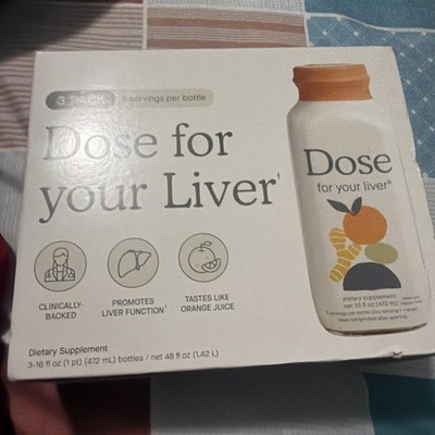 DOSE For Your Liver, Cleanse, Detox & Repair, 3 X 16 oz Exp 4/16/2028 