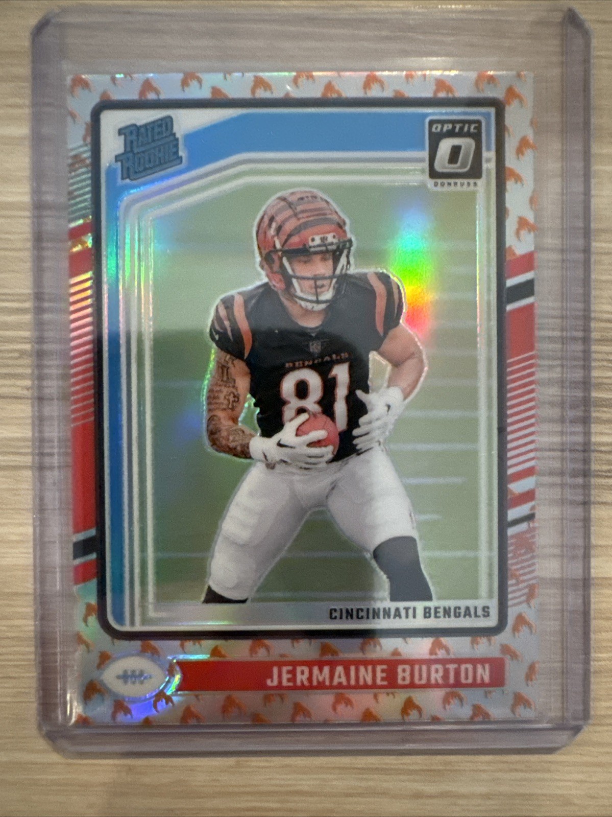2024 Panini Optic Rated Rookie Jermaine Burton #251 Fire