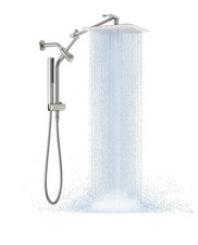 10" Luxurious All Metal Rain Shower Head with Handheld Spray Combo,High Pressure