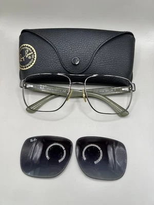 Ray-Ban RB3530 004/8G Gunmetal Square Aviator Sunglasses Grey Gradient Spares