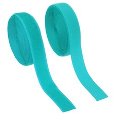 Sew on Hook and Loop Tape, 1 Inch Nylon Fastener Strips 5 Yards Light Green
