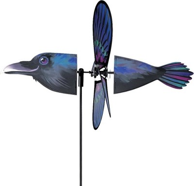 19'' RAVEN Petite Garden Wind Spinner by Premier Kites #24712