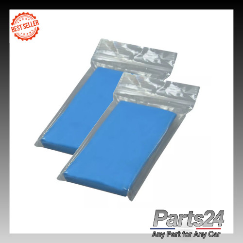 2x Light Blue Medium-Grade Detailing Clay – Removes Bonded Surface Contaminants