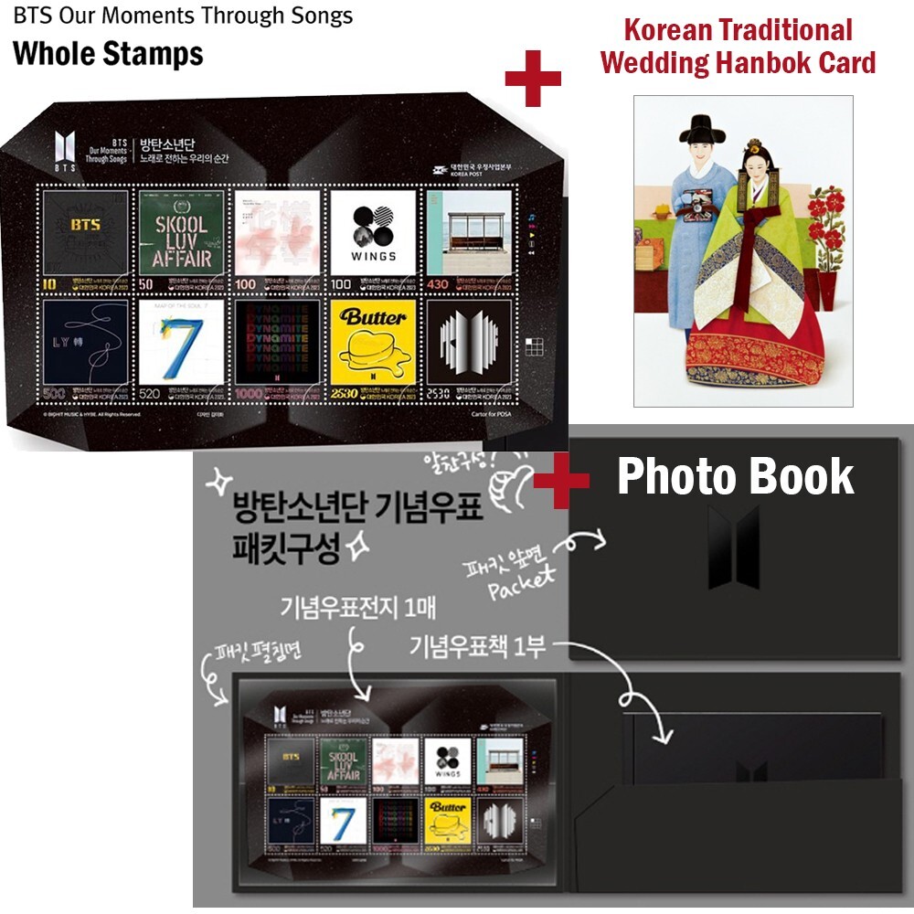 BTS Official 10th Anniversary Commemorative Packet (Stamps+