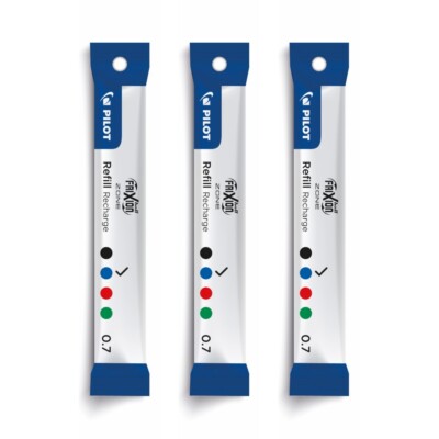 Pilot 3er-Set Großraum-Metall-Mine FriXion Zone 0.7 / M / Blau